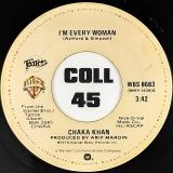 Chaka Khan – I’m Every Woman b/w A Woman In A Man’s World – Warner Bros. 7″
