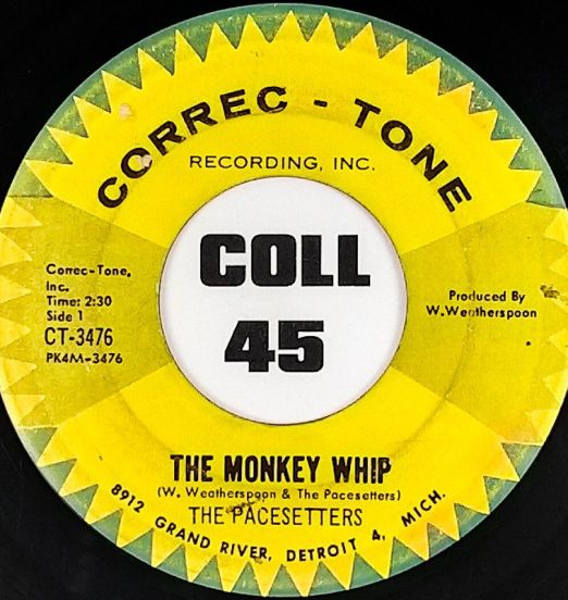 The Pacesetters - Monkey Whip b/w Around The World - Correc-Tone 7"
