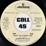 Aaron Neville – Baby I’m A Want You b/w Mojo Hannah – Mercury 7″