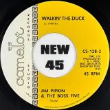 Jim Pipkin & Boss Five – Mr. C.C. b/w Walkin’ The Duck – Tramp 7″