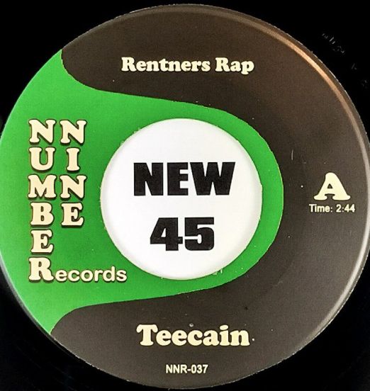 Teecain - Rentners Rap b/w Brudermuehl No.1 (Achensee Rmx) - Number Nine 7"