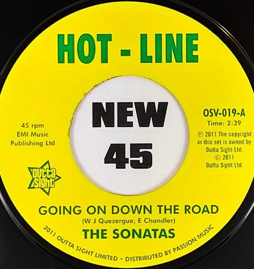 The Sonatas - Going On Down The Road b/w Donna King - Take Me Home - Outta Sight UK 7"