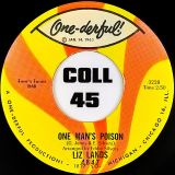 Liz Lands – One Man’s Poison b/w Don’t Shut Me Out – One-Derful! 7″