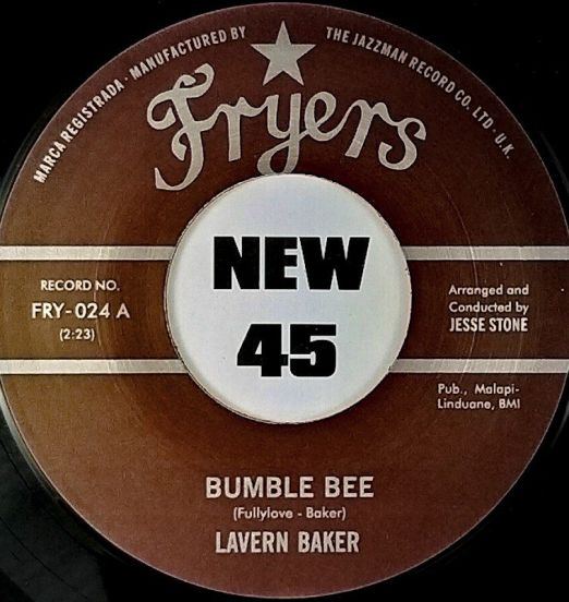 Lavern Baker - Bumble Bee b/w Lavern Baker & Jackie Wilson - Think Twice (Rated X) - Fryers UK 7"