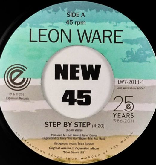 Leon Ware - Step By Step b/w On The Beach (AtJazz Mix) - Expansion UK 7"