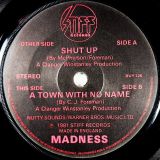 Madness – Shut Up b/w A Town With No Name – Stiff 7″