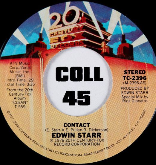 Edwin Starr - Contact b/w Don't Waste Your Time - 20th Century 7"