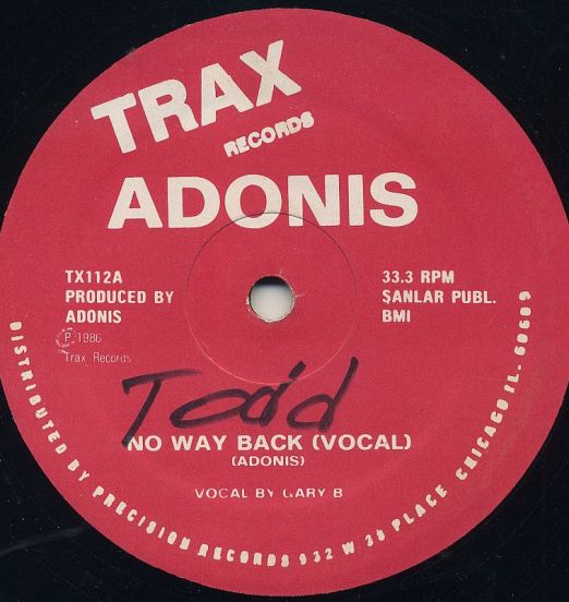 Adonis - No Way Back - Trax 12"