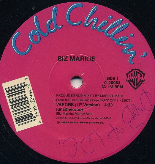 Biz Markie - Vapors b/w Biz Is Goin' Off AND The Do Do - Cold Chillin'/Warner Bros. 12"