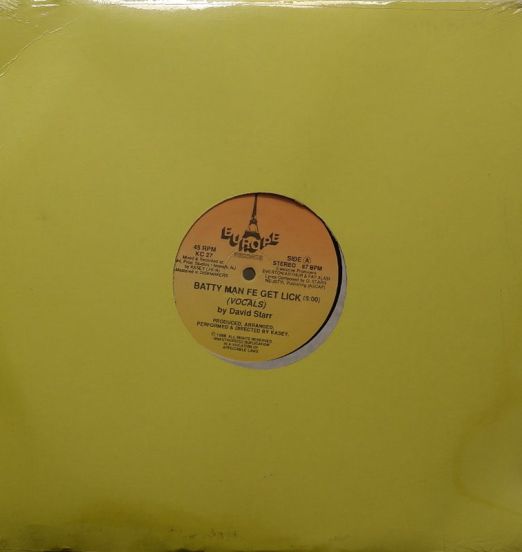 David Starr - Batty Man Fe Get Lick b/w Kasey - Get Lick Dub (Instrumental) - Europe 12"