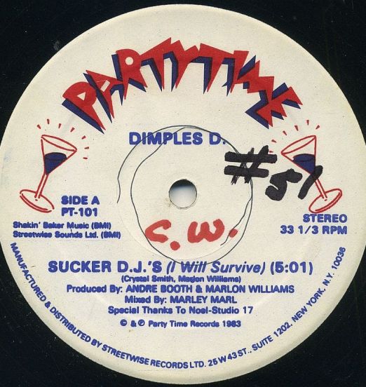 Dimples D. - Sucker D.J.'s (I Will Survive) - Partytime 12"