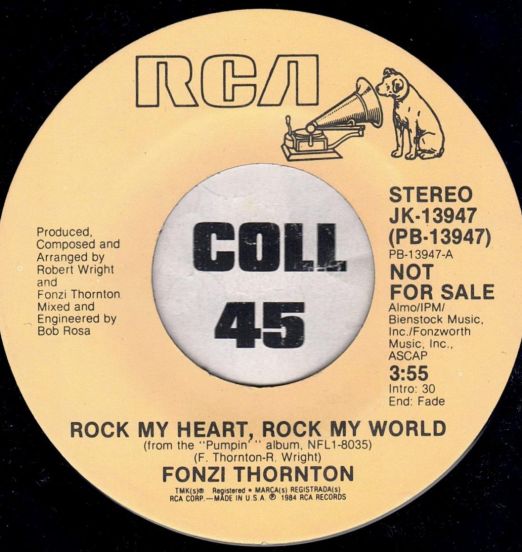 Fonzi Thornton - Rock My Heart, Rock My World b/w Same - Rca DJ 7"
