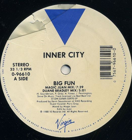 Inner City - Big Fun - Virgin 12"