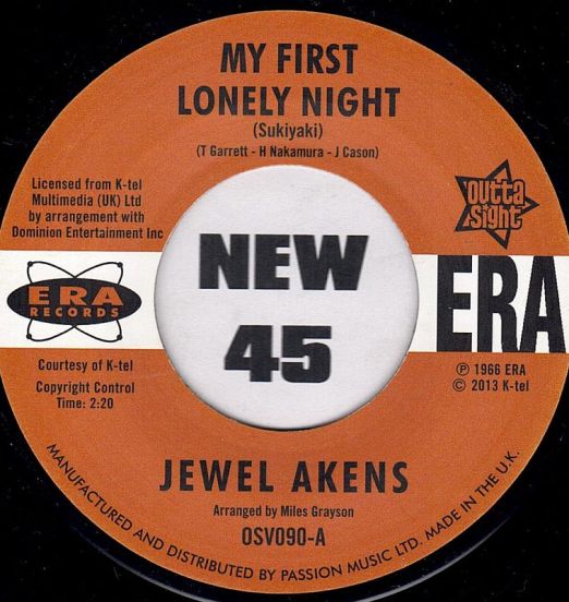 Jewel Akens - My First Lonely Night b/w A Slice Of The Pie - Outta Sight UK 7"