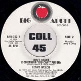 Lenny Welch – Just What I Need b/w Don’t Start (Something You Can’t Finish) – Big Apple 7″