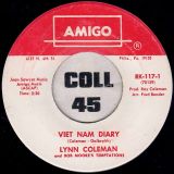 Lynn Coleman And Bob Moore’s Temptations – Viet Nam Diary b/w Who Is The One – Amigo 7″