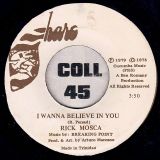 Rick Mosca – I Wanna Believe In You b/w Instr. – Sharc TRIN 7″