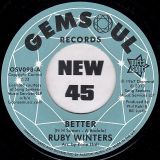 Ruby Winters – Better b/w In The Middle Of A Heartache – Outta Sight UK 7″