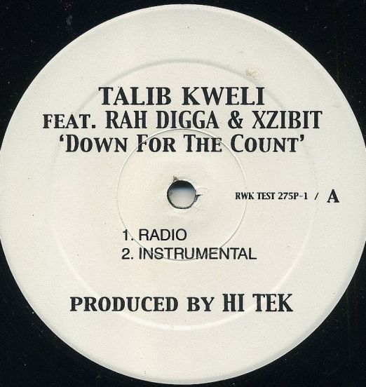 Talib Kweli Feat. Rah Digga & Xzibit - Down For The Count - Rawkus 12"