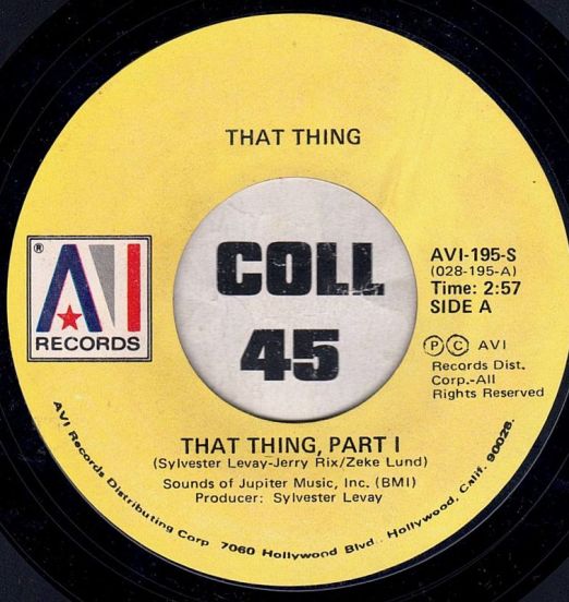 That Thing - That Thing Pt.1 b/w Pt. 2 - AVI 7"