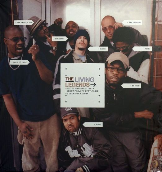 Living Legends - Gotta Question For Ya b/w Night Prowler b/w Forces Of Nature - Rawkus 12"