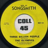 The Olympics – There Ain’t No Way Album b/w Three Billion People – Songsmith 7″