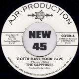 The Sapphires – Gotta Have Your Love b/w Evil One – Outta Sight UK 7″