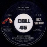 Benny Gordon And The Soul Brothers – Up And Down b/w Come And Get It – RCA Victor 7″
