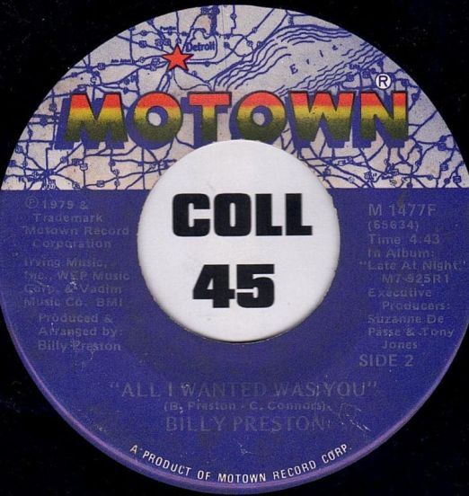 Billy Preston & Syreeta - With You I'm Born Again b/w All I Wanted Was You - Motown 7"