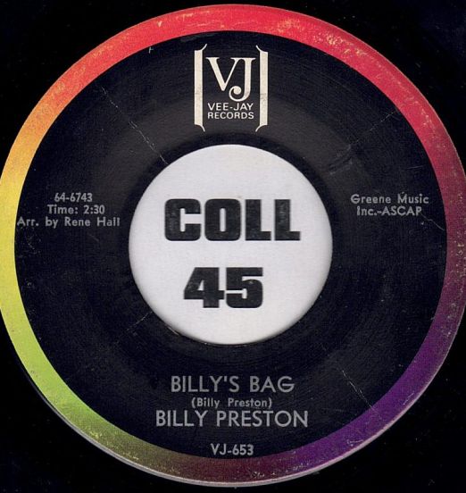 Billy Preston - Billy's Bag b/w Don't Let The Sun Catch You Cryin' - Vee Jay 7"