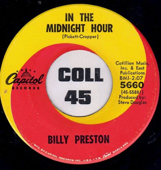Billy Preston - In The Midnight Hour b/w Advice - Capitol 7"