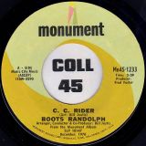 Boots Randolph – C. C. Rider b/w Take A Letter Maria – Monument 7″