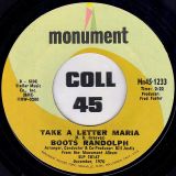 Boots Randolph – C. C. Rider b/w Take A Letter Maria – Monument 7″