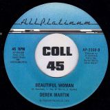 Derek Martin – Beautiful Woman b/w Instrumental – All Platinum 7″