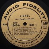 Lionel Hampton And Orchestra – Lionel …Plays Drums, Vibes, Piano – Audio Fidelity LP
