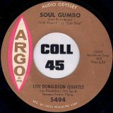 Lou Donaldson Quartet – Soul Gumbo b/w Cole Slaw – Argo 7″