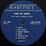 Stan Getz & Horace Silver – Pair Of Kings – Baronet LP