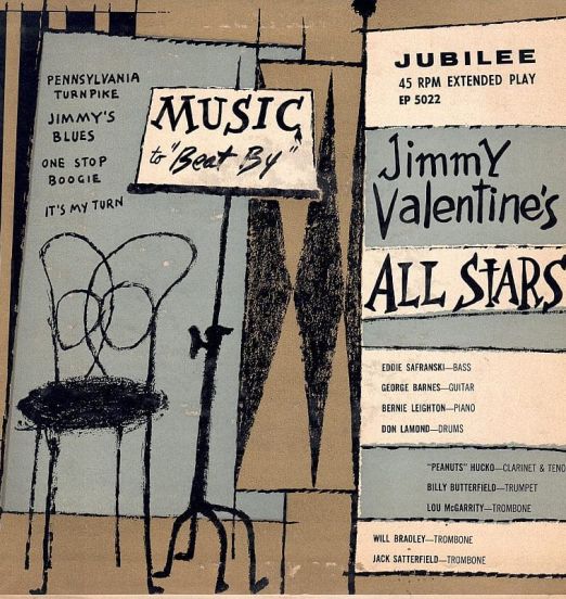 Jimmy Valentine's All Stars - Music To Beat By - Jubilee 7"