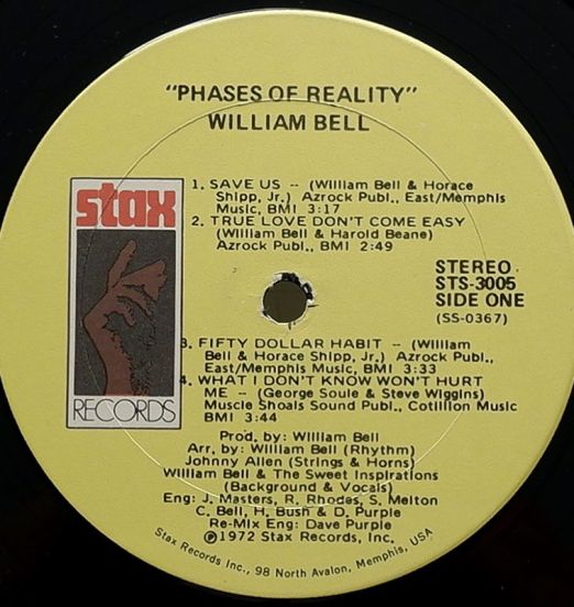 WilliamBell-PhasesOfRealityLABEL