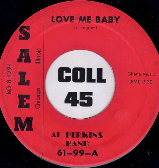 Al Perkins Band - Love Me Baby b/w Mickey - Salem 7"