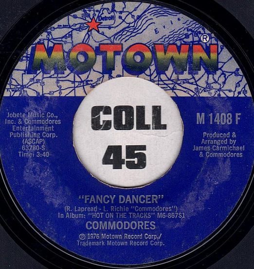 Commodores - Fancy Dancer b/w Cebu - Motown 7"