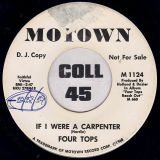 Four Tops – If I Were A Carpenter b/w Same – Motown DJ 7″