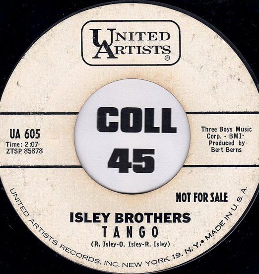 Isley Brothers - Tango b/w She's Gone - UA DJ 7"