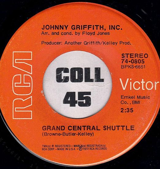 Johnny Griffith, Inc. - Grand Central Shuttle b/w My Love - RCA Victor 7"