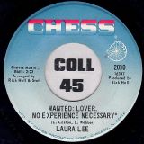 Laura Lee – Wanted: Lover, No Experience Necessary b/w Up Tight, Good Man – Chess 7″