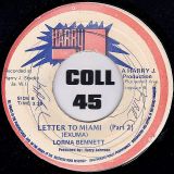 Lorna Bennett – Letter From Miami Pt.1 b/w Pt.2 – Harry J JA 7″