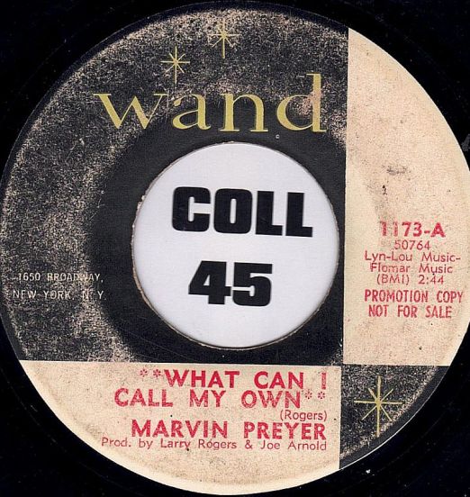 Marvin Preyer - What Can I Call My Own b/w It's Coming To Me - Wand 7"