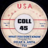 Oscar & Anita – Row Row Your Boat b/w What You Don’t Know (Won’t Hurt You) – USA 7″