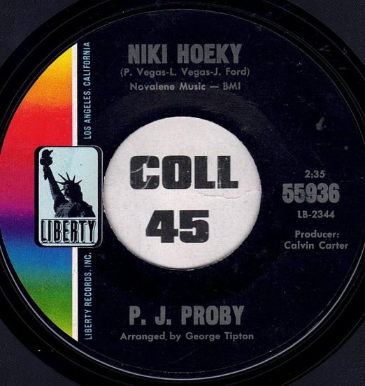 P.J. Proby - Niki Hoeky b/w Good Things Are Coming My Way - Liberty 7"