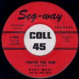 Rudy West & The Five Keys – Out Of Sight Out Of Mind b/w You’re The One – Seg-way 7″
